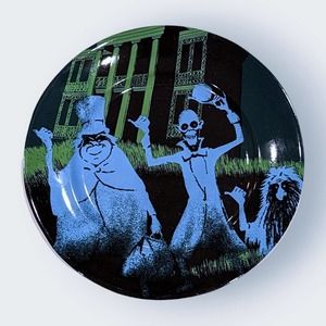 Disney Parks Authentic 7" Collector Plate Haunted Mansion Hitch Hiking Ghosts